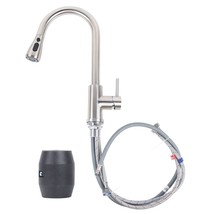 Sink Faucet Pull Down Sprayer Brushed Nickel Kitchen Faucet Single Level Stainle - $33.21+