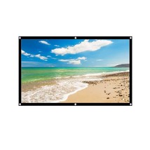 60&quot; Projector Screen, 60Inch Small 16:9 Hd Foldable Anti-Crease Video Pr... - £25.27 GBP