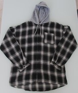 Men&#39;s Unbranded Hoodie Flannel Shirt Size Large - $26.04 CAD