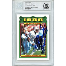 Ernest Givins Houston Oilers Signed 1988 Topps 1000 Yard Club On-Card Auto BGS - £63.28 GBP
