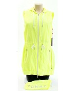 Tommy Hilfiger Yellow Zip Front Drawstring Hooded Sport Vest Women&#39;s Pac... - £63.75 GBP