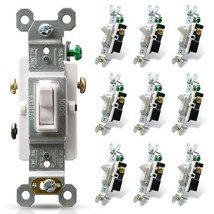 3 Way Toggle Light Switch, 15 Amp, 120 V, Toggle Framed Ac Quiet Switch,... - $35.99