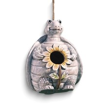 Pudgy Pals Turtle with Flower Birdhouse - £34.28 GBP