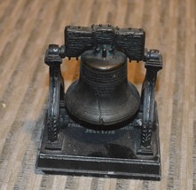 Vintage Penncraft Cast Metal Liberty Bell Paper Weight Figurine Souvenir - $24.99