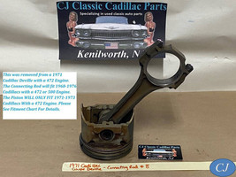 Oem 71 1971 Cadillac Coupe Deville 472/500 Engine Connecting Rod &amp; Piston #8 - £38.91 GBP