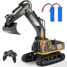 Remote Control Excavator Toy 16 Inch, 11 Channel Rc Construction Vehicles Hydrau - £73.53 GBP