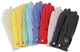 Ein Paar Kasco Damen Modische Passform Golf Handschuhe Gelb, Größe XL - $24.28