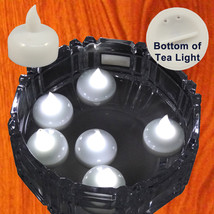 New Safe Floating Christmas White Led Tea Lights Lighting Decorations 12 Pieces - £15.97 GBP