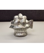 Vintage Schall &amp; Co Pewter Fruit Basket Mold #143 For Ice Cream Chocolate - £35.19 GBP
