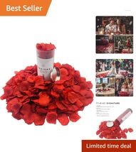 Scented Artificial Silk Rose Petals - 1000 PCS Dark Red for Weddings &amp; R... - $21.73