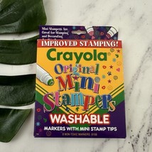 Crayola Vintage Original Mini Stampers Washable Markers Set of 8 Colorful - £12.50 GBP