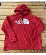 The north face Women’s Logo hoodie sweatshirt size L Red CA - £18.50 GBP