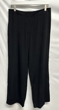 Etcetera Black Straight Leg Dress Pants Trousers Lined Stretch Ins 30&quot; S... - £22.95 GBP