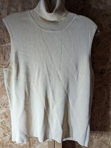 City Silk large rayon blend sleeveless mock turtle neck top - $21.77