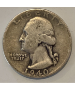 1940-P Washington Silver Quarter. - $8.80