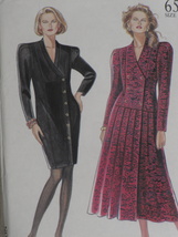 New Look Pattern 6586 Misses&#39; Dresses Double or Singled Breasted Sizes 8-18 - $8.95