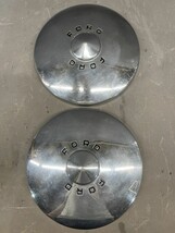 1949-1950 Ford Custom Line 10.5&quot; Poverty Dog Dish Hub Caps Hubcap Wheel ... - $1,566.62 MXN