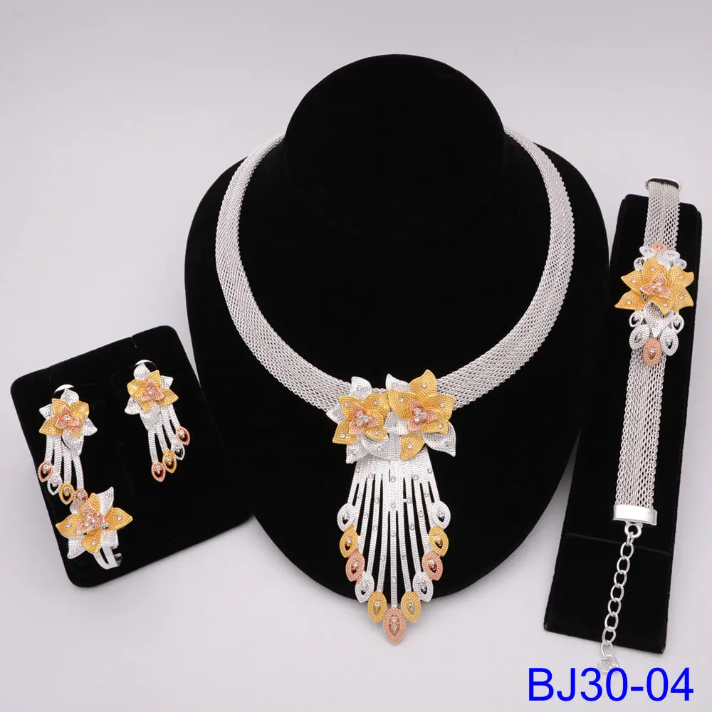 Dubai Sets For Women Necklace Earrings Bracelet Ring Set Women African B... - $57.53
