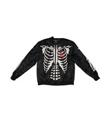 Rebel Vengeance Skeleton Black Bomber Jacket Sz XL Grunge Goth Halloween... - $1,179.05 MXN