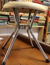 Vintage Cosco  16 by 13 inch metal and vinyl stool - $59.95
