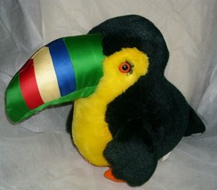 12" Vintage Big Graphics International Stuffed Animal Plush Toy 1988 Parrot Bird - £18.67 GBP
