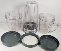 Magic Bullet Deluxe (Seen on TV) Stainless Cross Blade 1 Tall 2 Small Cups PARTS - £15.02 GBP