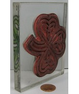 Rubber Stamp Stampabilities 2000 XKR1007 Celtic Shamrock on Acrylic 4X3-... - £9.43 GBP