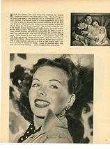 Jeanne Crain Elizabeth Taylor original 1pg 8x10 clipping magazine photo #V9668 - £3.82 GBP
