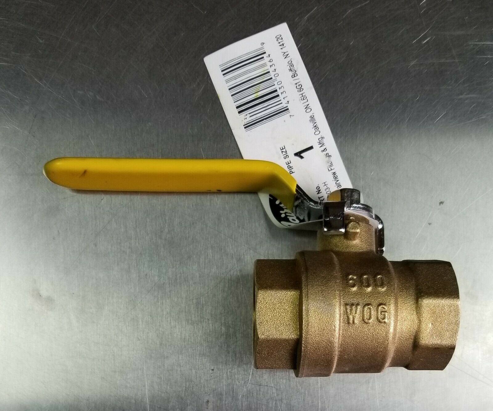 1&quot; BRASS Ball Valve NPT Female Threaded Full Port 600 WOG. New - $14.62