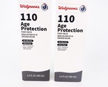 Walgreens 110 Age Protection SPF 110 Face Sunscreen 3.4oz Lot of 2 BB05/25 - £30.19 GBP