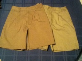 Size 14 Austin uniform shorts khaki lot of 2 boys - £18.02 GBP