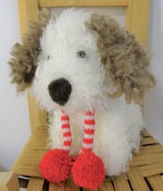 Russ Berrie Plush Christmas Puppy Dog Scrappy Stuffed Animal Toy - £18.98 GBP