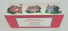Liberty Falls Village Set: Fire Station 1, Oliver&#39; Cabin, Ed&#39;s Bowling Saloon - £29.52 GBP