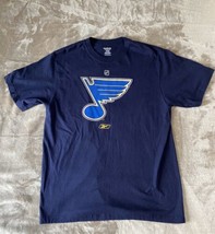 Vintage Reebok Saint Louis Blues NHL Blue Short Sleeve T Shirt Size XL  ... - $13.54