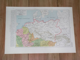 1925 Vintage Historical Map Germania Magna Ancient Germany Poland / Roman Empire - £19.08 GBP