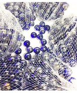 AQUAMORE Cobalt Royal Blue Glass Marbles - 28oz Vase Filler - Aquarium D... - $12.86