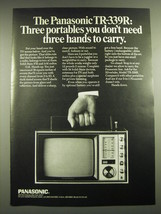 1968 Panasonic TR-339R Television Ad - Don't Need Three Hands to Carry - $18.49