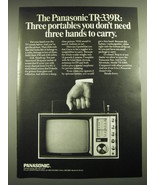 1968 Panasonic TR-339R Television Ad - Don&#39;t Need Three Hands to Carry - £14.76 GBP