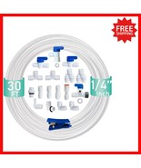 Easy Install NSF Certified 1/4&quot; Connectors for Water Filters - 18pcs+30f... - $48.90 CAD