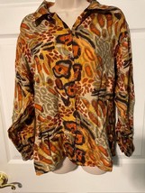 Conrad Alexander 100% Silk Button Up Blouse Size S - £11.70 GBP