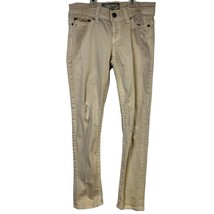 BKE by Buckle Denim Jeans Cream Payton Distress Women SZ 29 Logo Stretch ABK329 - £9.81 GBP