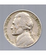 1955 D Jefferson Nickel - Circulated - Strong features - Toned - $4.99