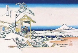View of Mount Fuji in Winter by Hokusai - Art Print - £17.52 GBP+
