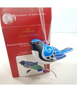 Hallmark Beauty of Birds Series Ornament Black Throated Blue Warbler 2020 - $742.91 MXN