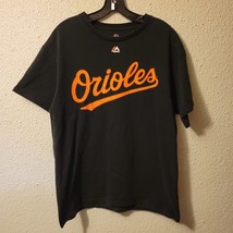 Majestic Baltimore Orioles MLB #23 Nelson Cruz Black T-Shirt Jersey Sz Lg - £14.74 GBP