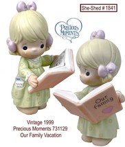 Precious Moments 1999 OUR FAMILY VACATION Vintage Enesco 731129 Girl w/ ... - £11.72 GBP