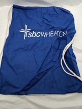 SBC Wheaton Second Baptist Church Promotional Drawstring Bag - £13.38 GBP