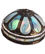 Faux Stained Glass Ceiling Light Fixture Shade 15.5&quot; x 8&quot; deep - $116.88