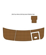 2001 Four Winns 248 Vista Swim Platform Boat EVA Faux Foam Teak Deck Flo... - €282,21 EUR