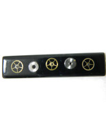 Vintage Steampunk Sprocket Tie Clip 2.25&quot; Brass Back, Gear, Engineer. Go... - £12.43 GBP